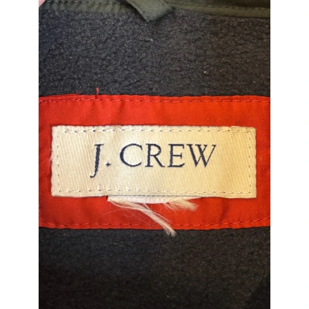 J.Crew Vintage Vest Olive Green Polyester 23.5‎ pit to pit